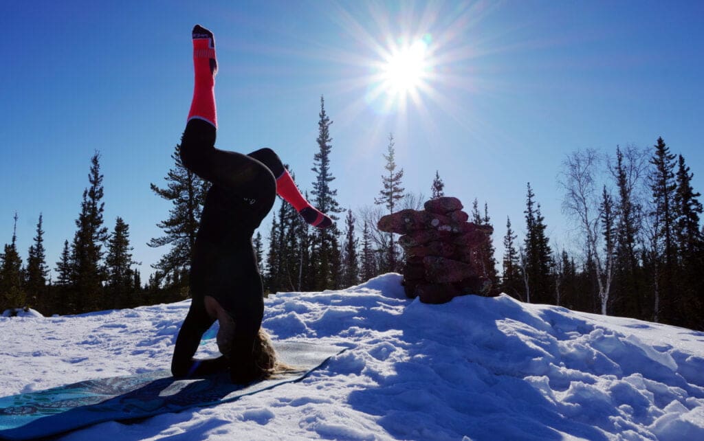 sejour d'exception dans les alpes yoga en montagne en hiver