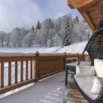 chalet ski aux pieds