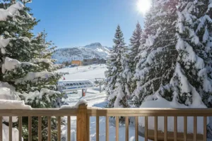 chalet ski aux pieds