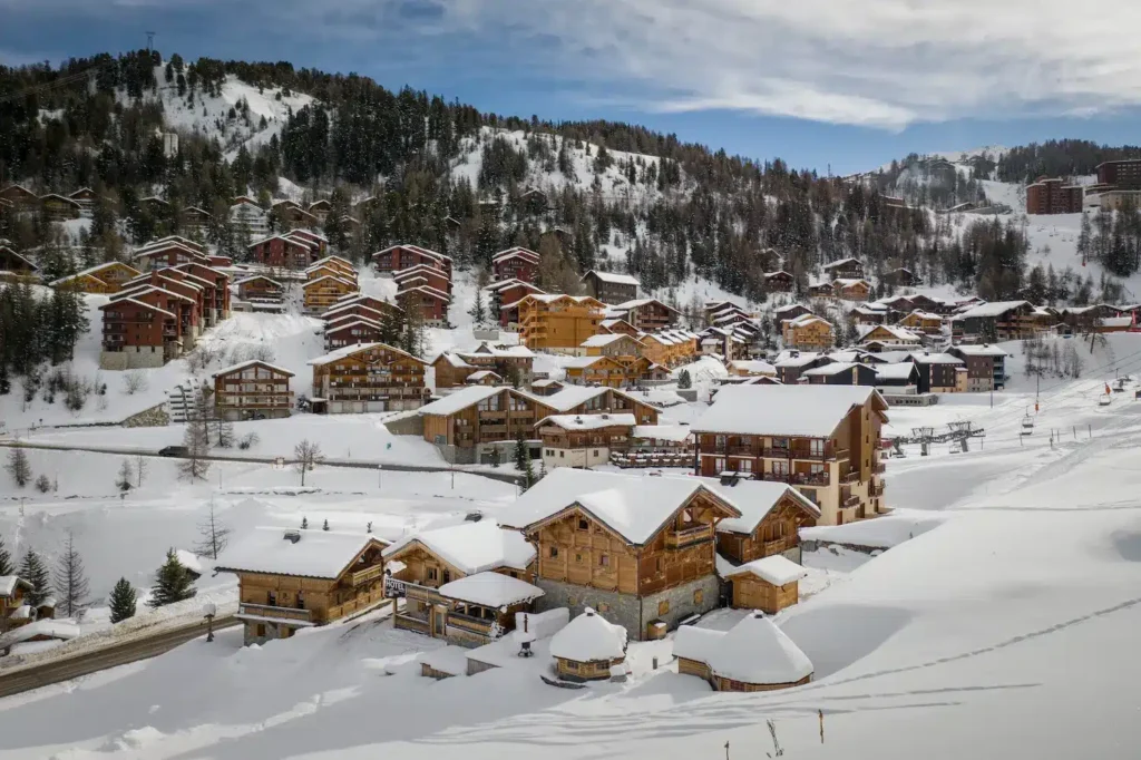 vue la plagne location chalet la plagne 1800