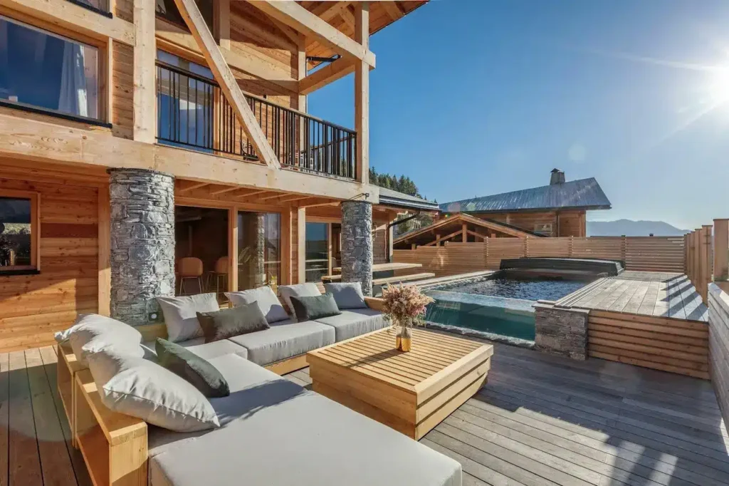 chalet avec piscine les arcs