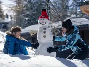 bonhomme de neige famille