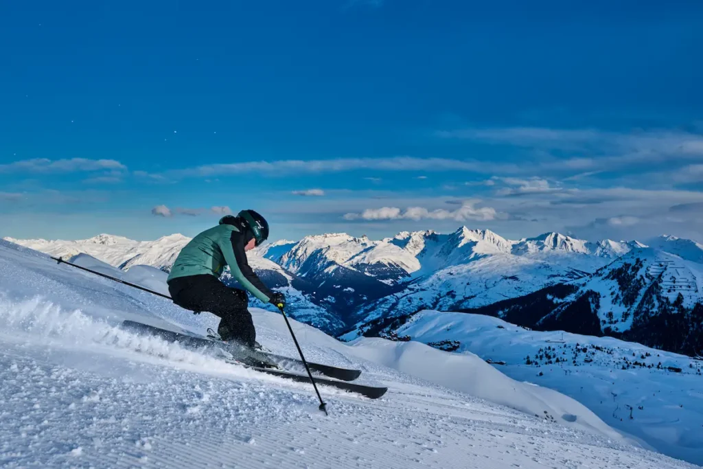 First track 2 Ski lever de soleil Jour Blanc Studio 22711
