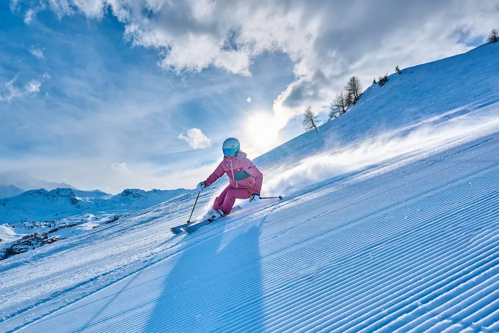 First track 3 Ski lever de soleil Jour Blanc Studio 22721