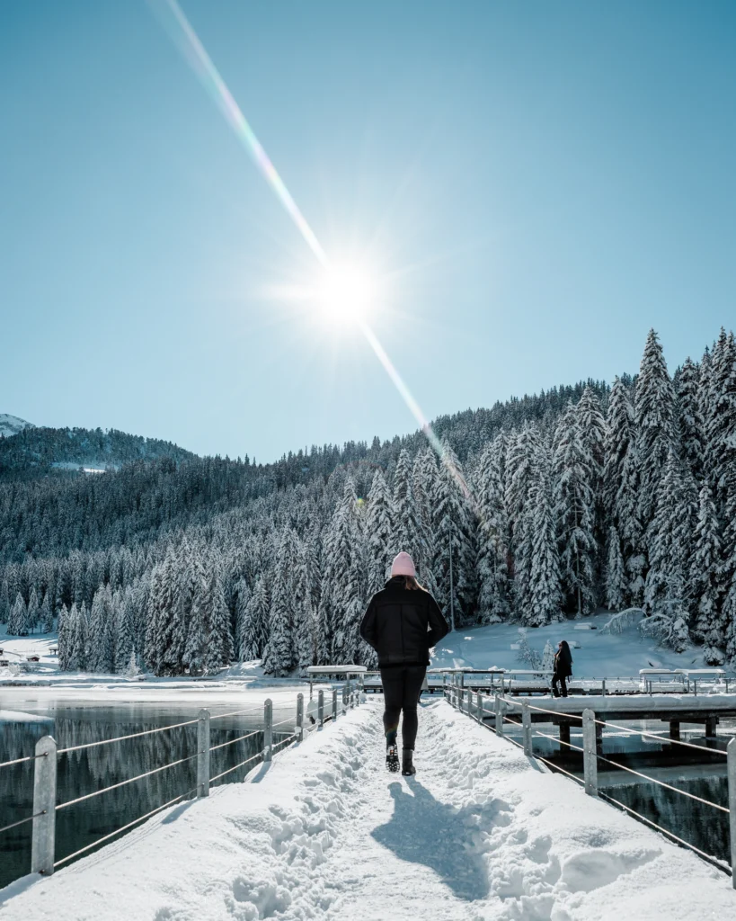 Courchevel in winter: a unique experience 5 Courchevel in winter - lake of la rosiere