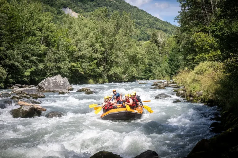 rafting la plagne été vacances en famille