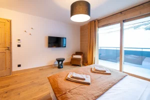 Apartment mont blanc view direct ski access la plagne