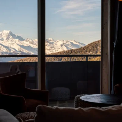Apartment mont blanc view ski in out