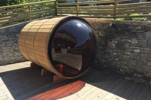 sauna extérieur du Chalet Abaïko à Méribel Raffort