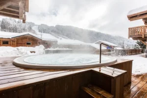 chalet avec jacuzzi à louer