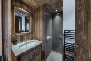 location chalet meribel salle de bains
