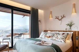 location chalet ski in out les arcs