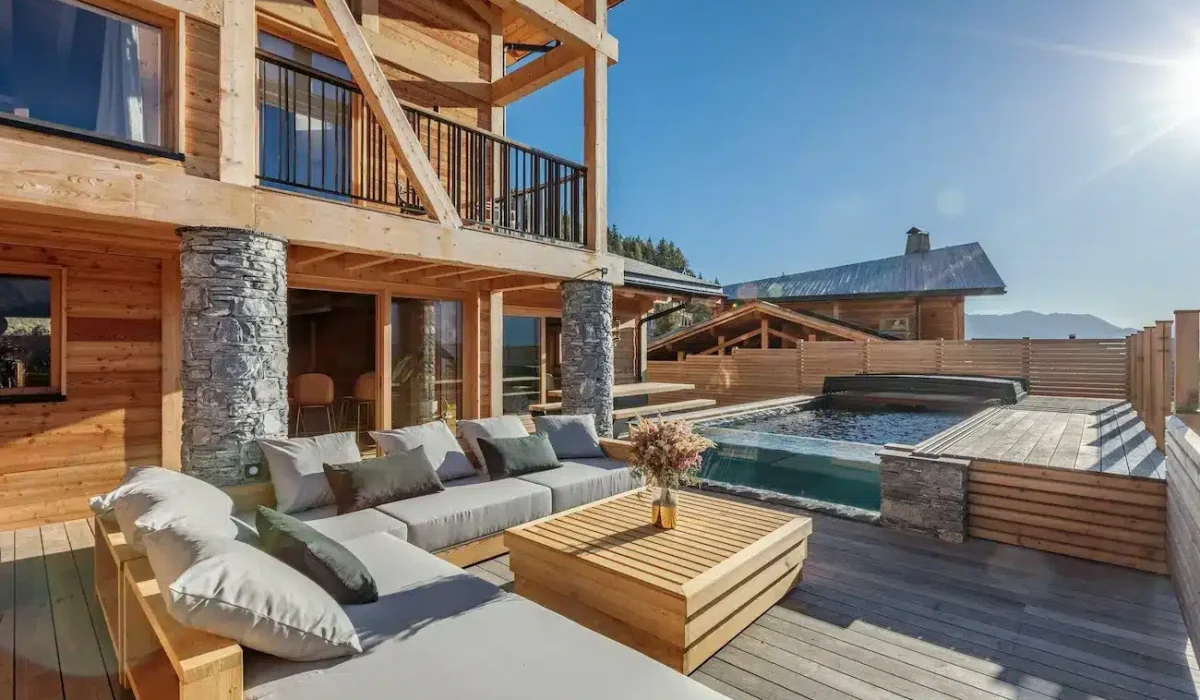 chalet avec piscine les arcs