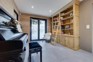 chalet avec piano