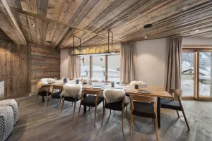 appartement alpin salle à manger