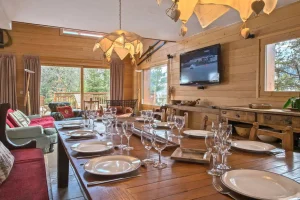 location chalet meribel - salle à manger