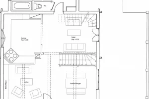 plan chalet charmant niveau 2