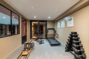 luxury chalet rental with pool and gym