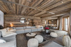 ski apartment alpin meribel - large living room for 14 people