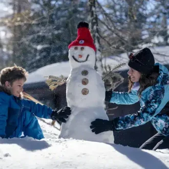 bonhomme de neige famille